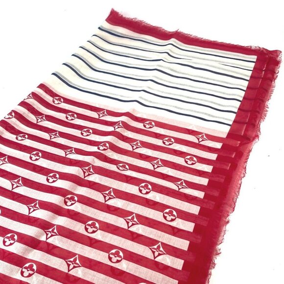 LOUIS VUITTON M76193 LV Escal Etol-Pareo Summer Stripe Width Stole/Shawl - Picture 6 of 10